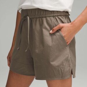 lululemon athletica High Waist Taupe Shorts